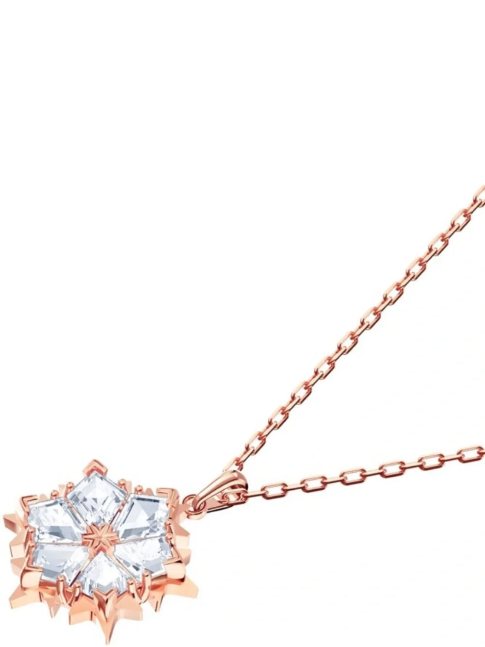 Swarovski Magic necklace, white, pink gold plated - NWT